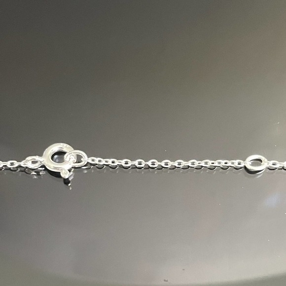 Sterling Silver Chain Necklace 16' - 17" - Picture 6 of 6
